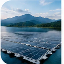 Floating solar installation